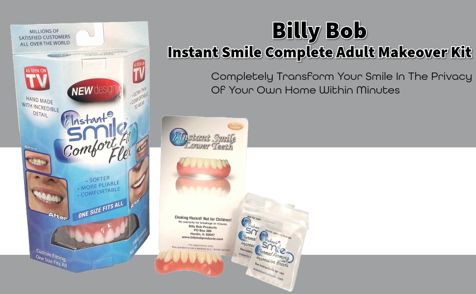Instant Smile Complete Adult Makeover Kit! Fix Your Smile At Home Within Minutes!